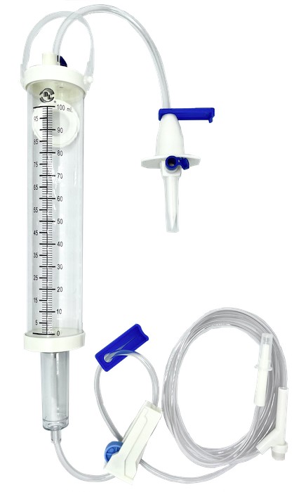 Equipo para la aplicación de volúmenes medidos de 100 ml. Equipo