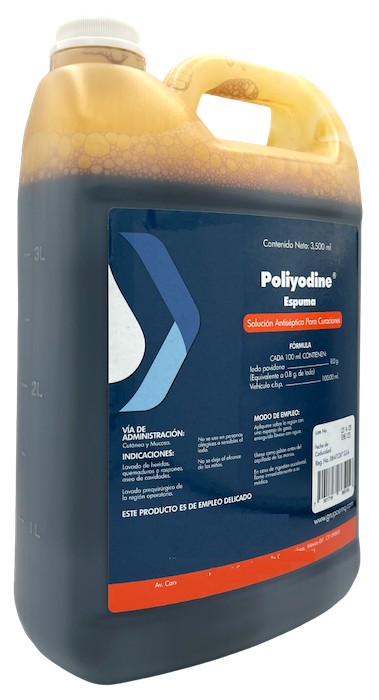 Antiséptico Iodopovidona espuma 3.5 L