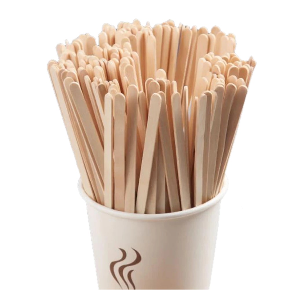 Agitadores De Madera Para Café 18 Cm. 1000 piezas.
