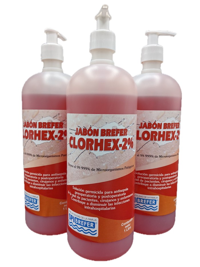 Jabón Quirúrgico con Gluconato de Clorhexidina 2%. Envase 1 Litros