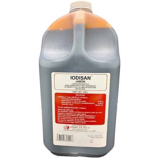 Antiséptico Iodopovidona Jabón 4L.