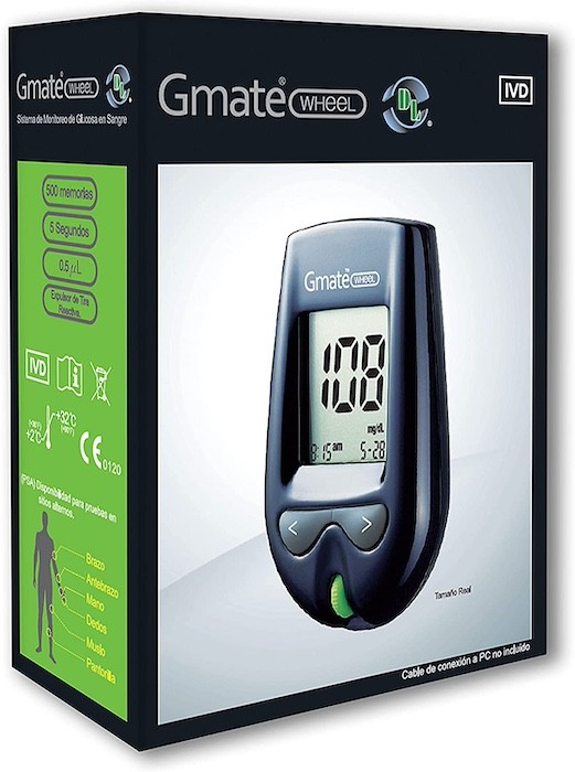 Glucómetro Gmate Wheel DL Kit con accesorios
