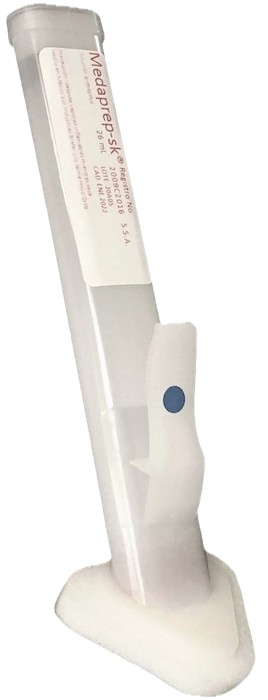 Solución quirúrgica clorhexidina 2% p/v alcohol isopropílico 70% con aplicador 26 ml. Pieza