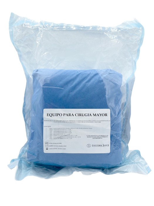 Ropa quirúrgica equipo para Cirugía Mayor. Bulto o paquete.