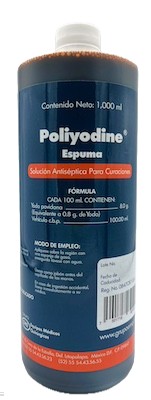 Antiséptico Iodopovidona espuma 1L