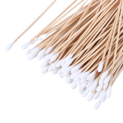 Aplicadores de madera con punta de algodón 150 piezas.